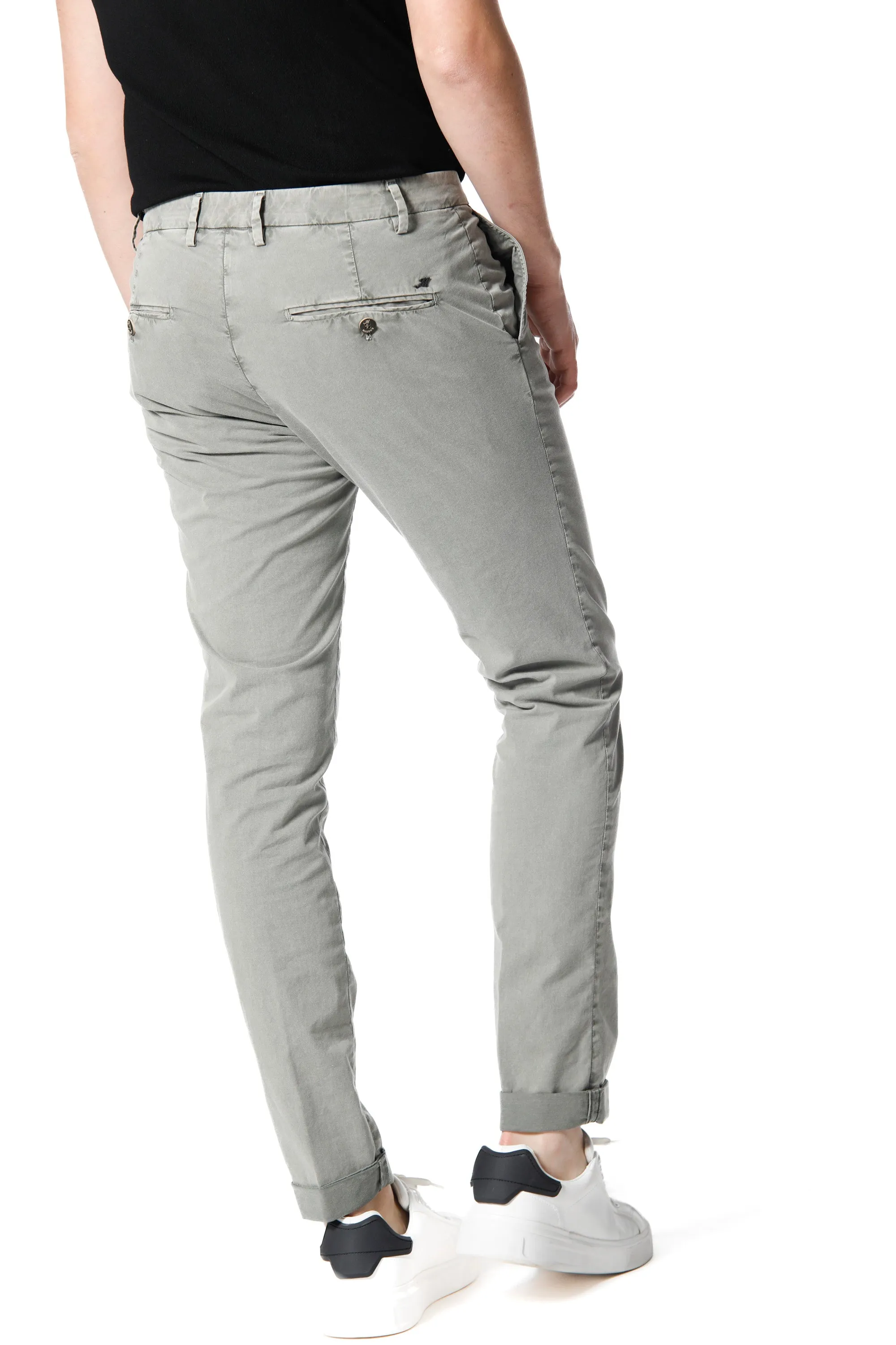 Milano Style Essential man chino pants in stretch cotton icon washing extra slim sold by Mason's product image thumbnail 3