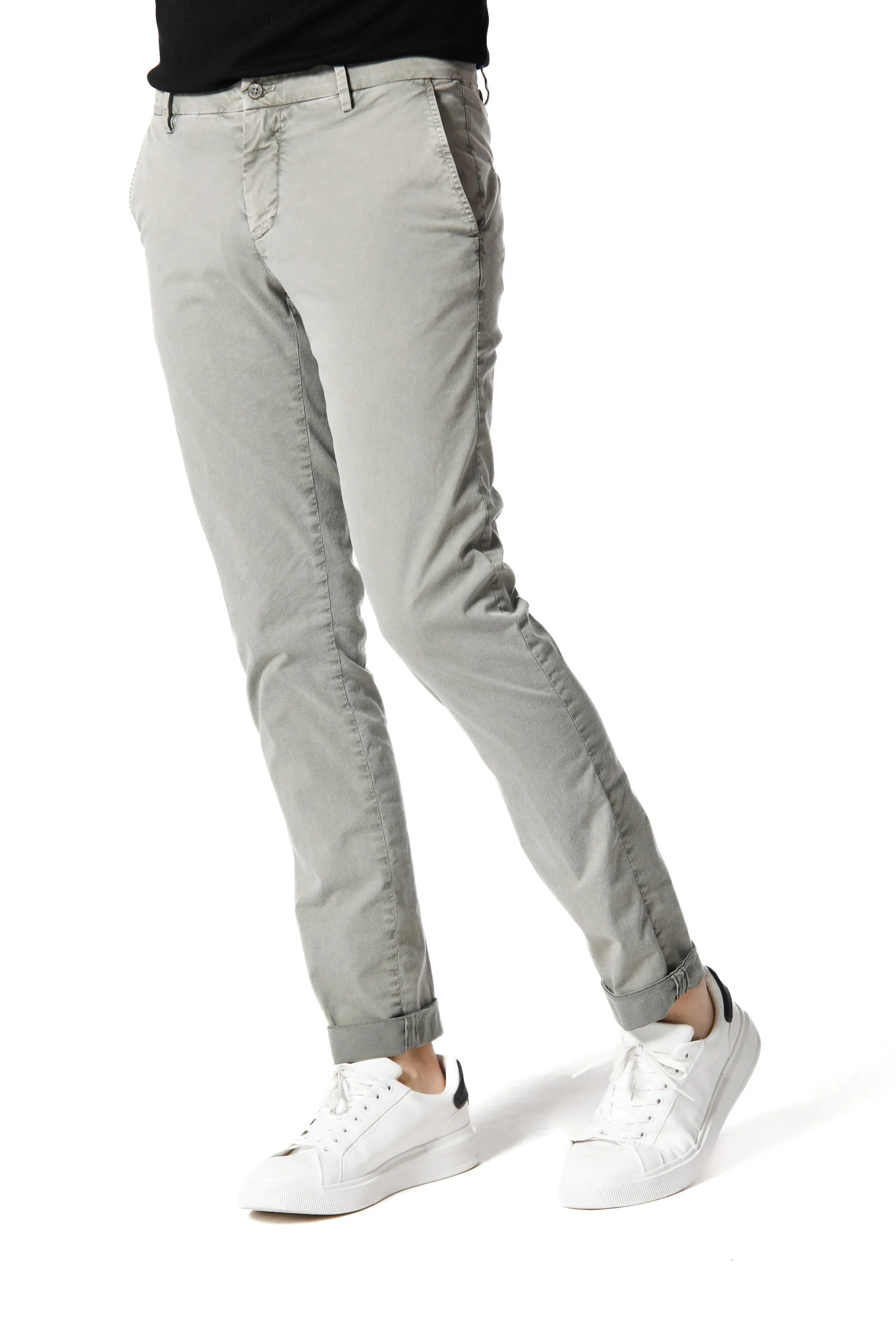Milano Style Essential man chino pants in stretch cotton icon washing extra slim sold by Mason's product image thumbnail 2