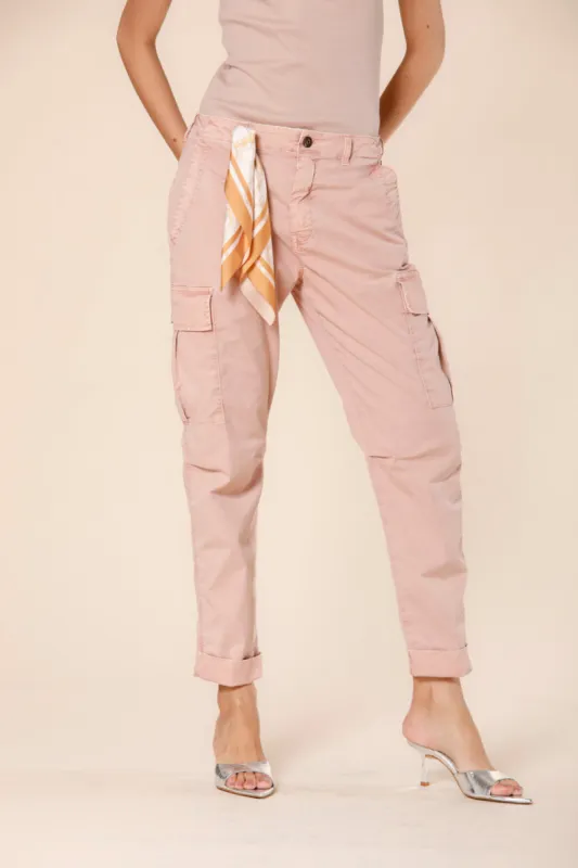 Judy Archivio W women's cargo pants in cotton twill icon washes relaxed sold by Mason's