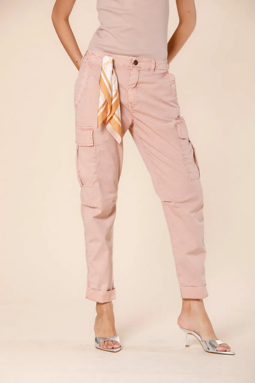 Judy Archivio W women's cargo pants in cotton twill icon washes relaxed sold by Mason's