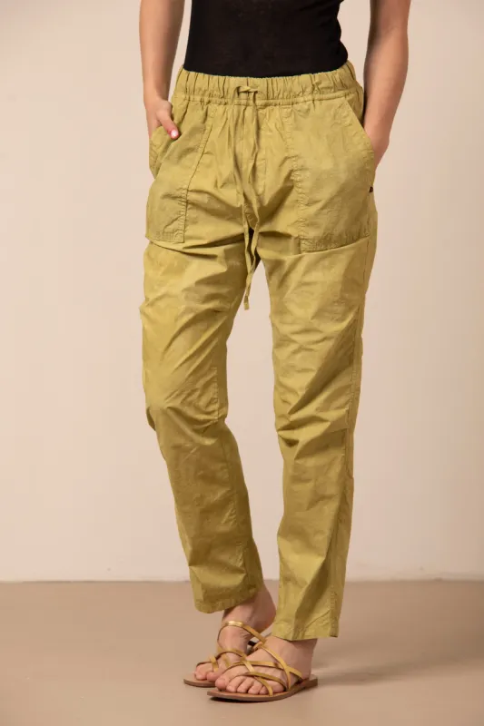 Fatigue Jogger woman chino pants in parachute canvas icon washes relaxed sold by Mason's