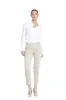New York Slim woman chino pants in stretch satin slim ① sold by Mason's