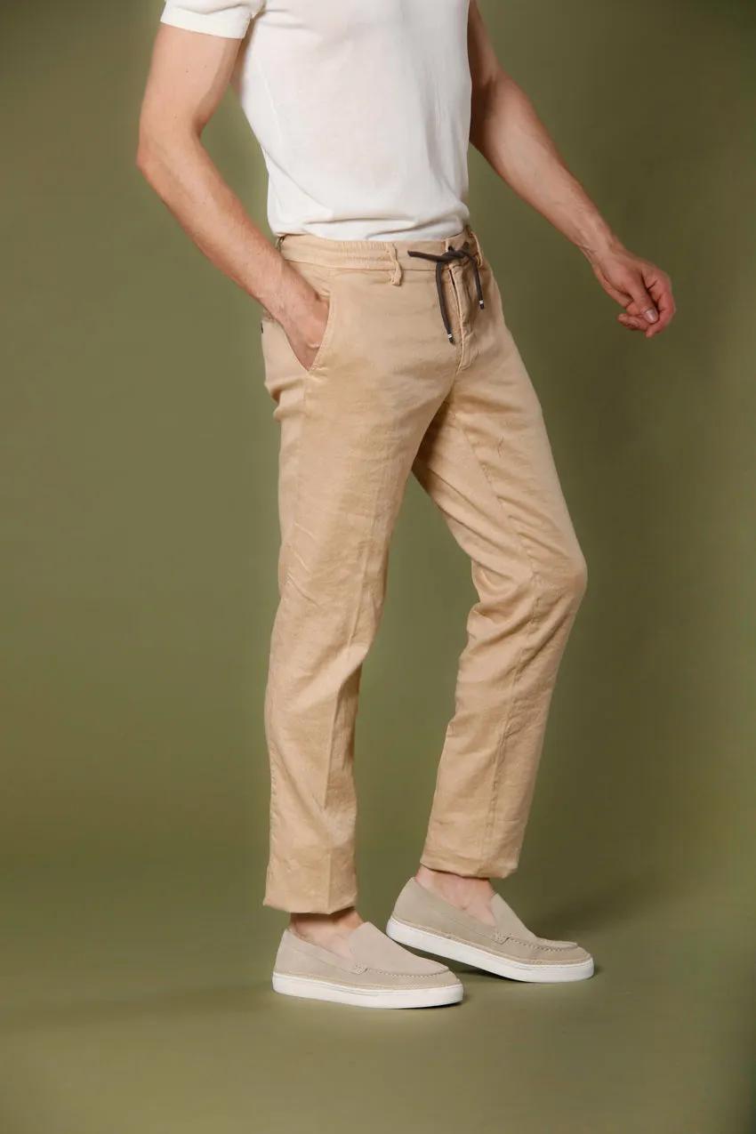 Milano Jogger men's chino jogger in cotton and linen extra slim sold by Mason's product image thumbnail 5
