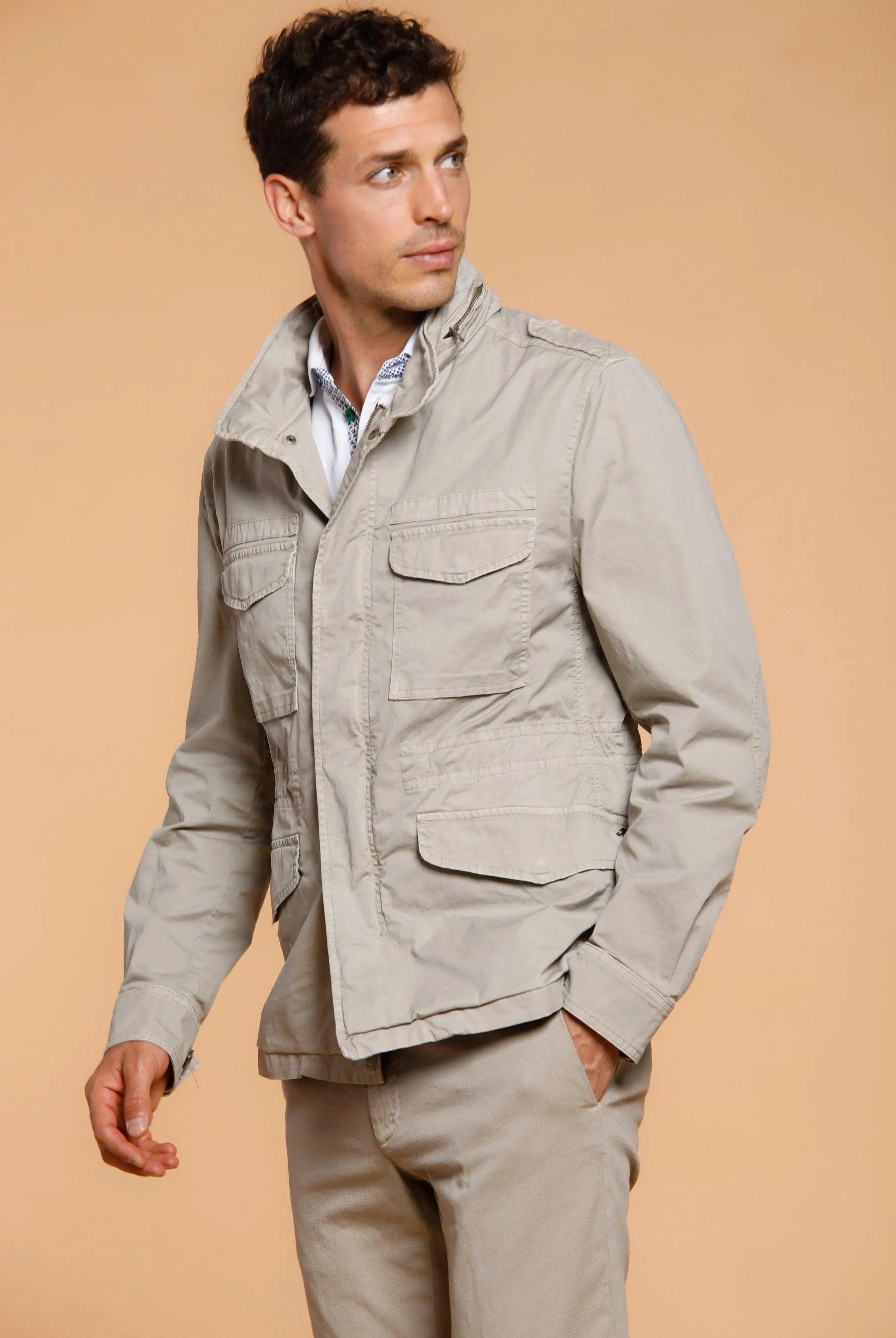 M74 Jacket man stretch cotton twill jacket sold by Mason's product image thumbnail 5