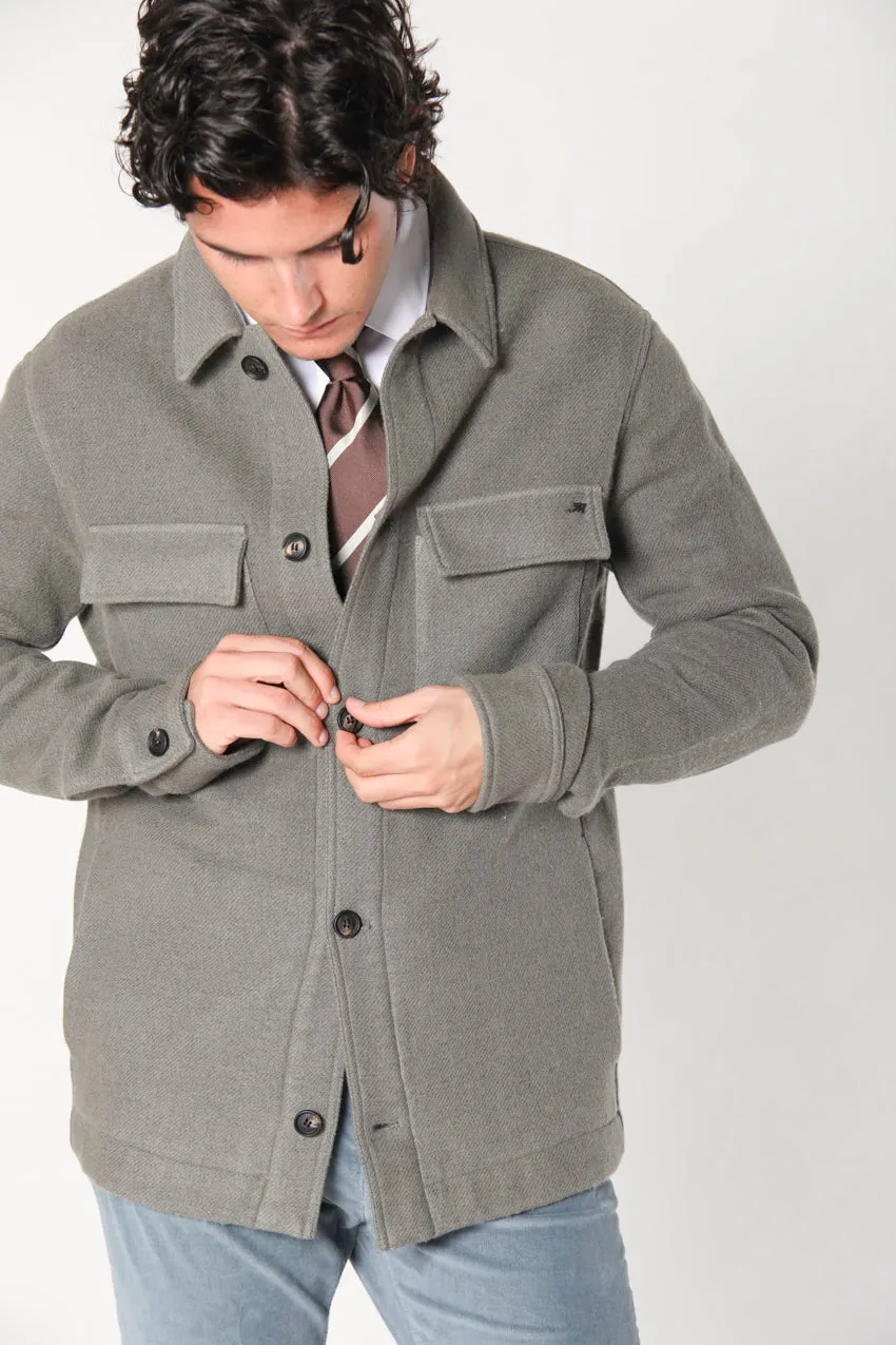 Steve man wool cloth overshirt with pockets sold by Mason's product image thumbnail 4