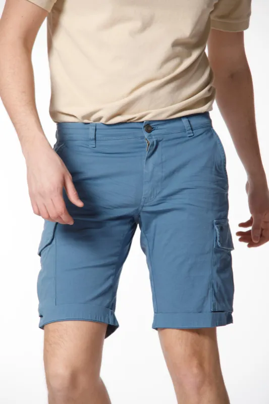 Chile man cargo bermuda in stretch satin regular ① sold by Mason's