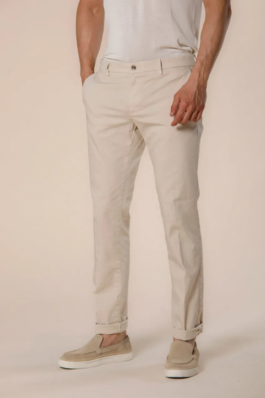 New York men's chino pants in stretch satin regular ① sold by Mason's