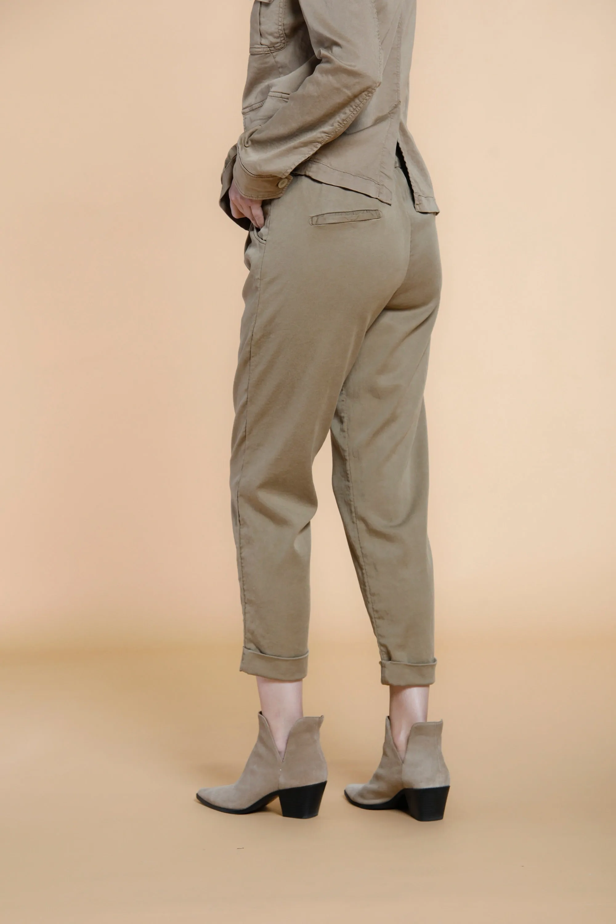 Easy Jogger woman chino pants in jersey relaxed sold by Mason's product image thumbnail 3