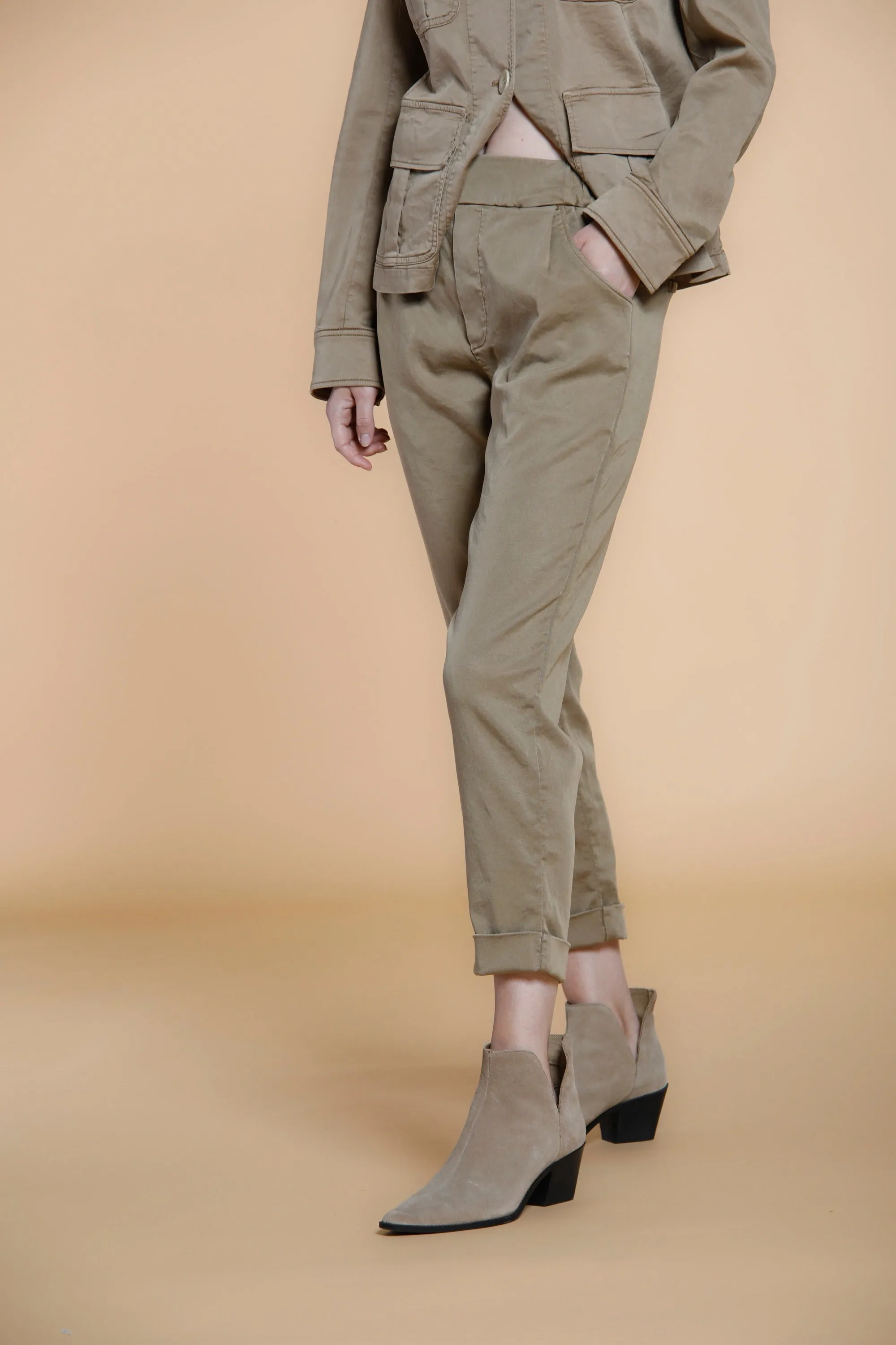 Easy Jogger woman chino pants in jersey relaxed sold by Mason's product image thumbnail 4