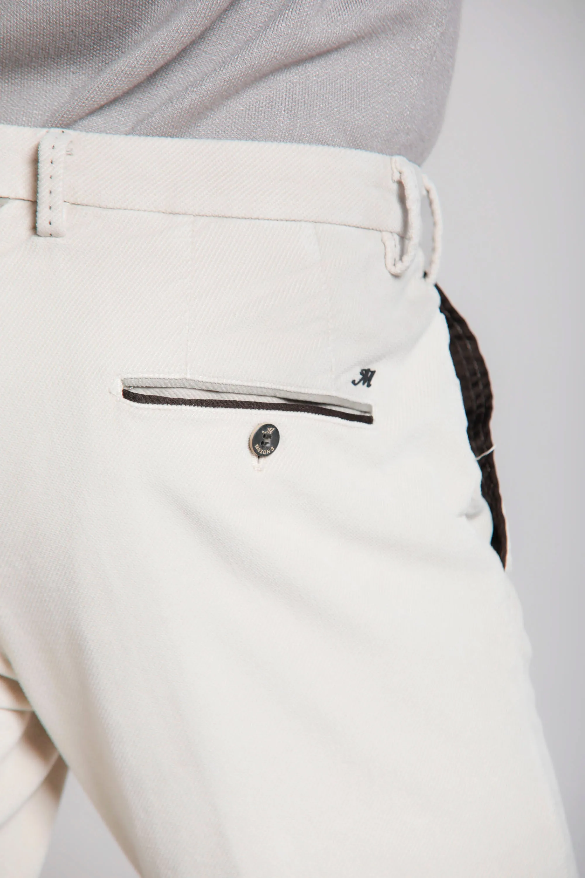 New York Plus man plush chino pants with velvet effect regular sold by Mason's product image thumbnail 4