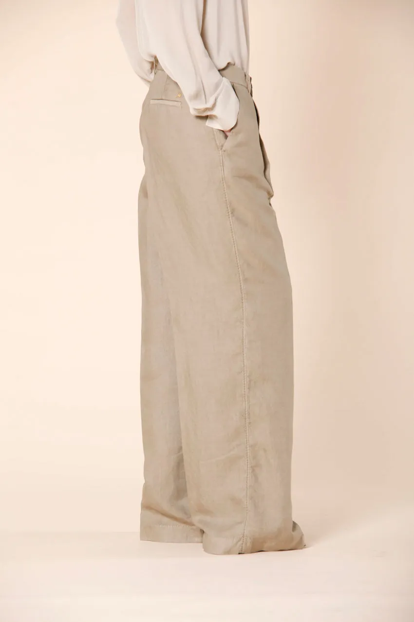 Ny Wide Pinces women's chino pants in tencel and linen straight sold by Mason's product image thumbnail 5