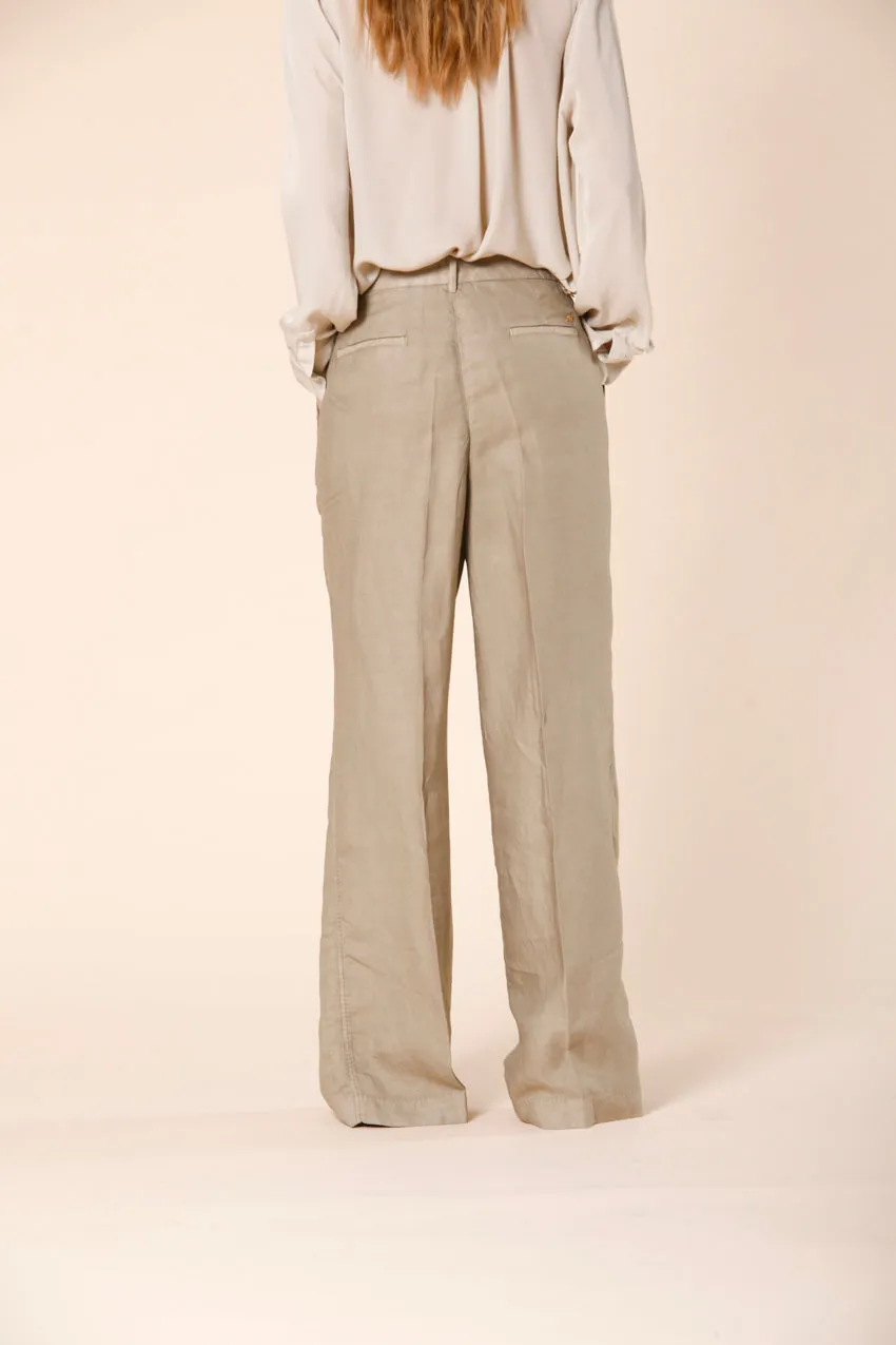 Ny Wide Pinces women's chino pants in tencel and linen straight sold by Mason's product image thumbnail 4