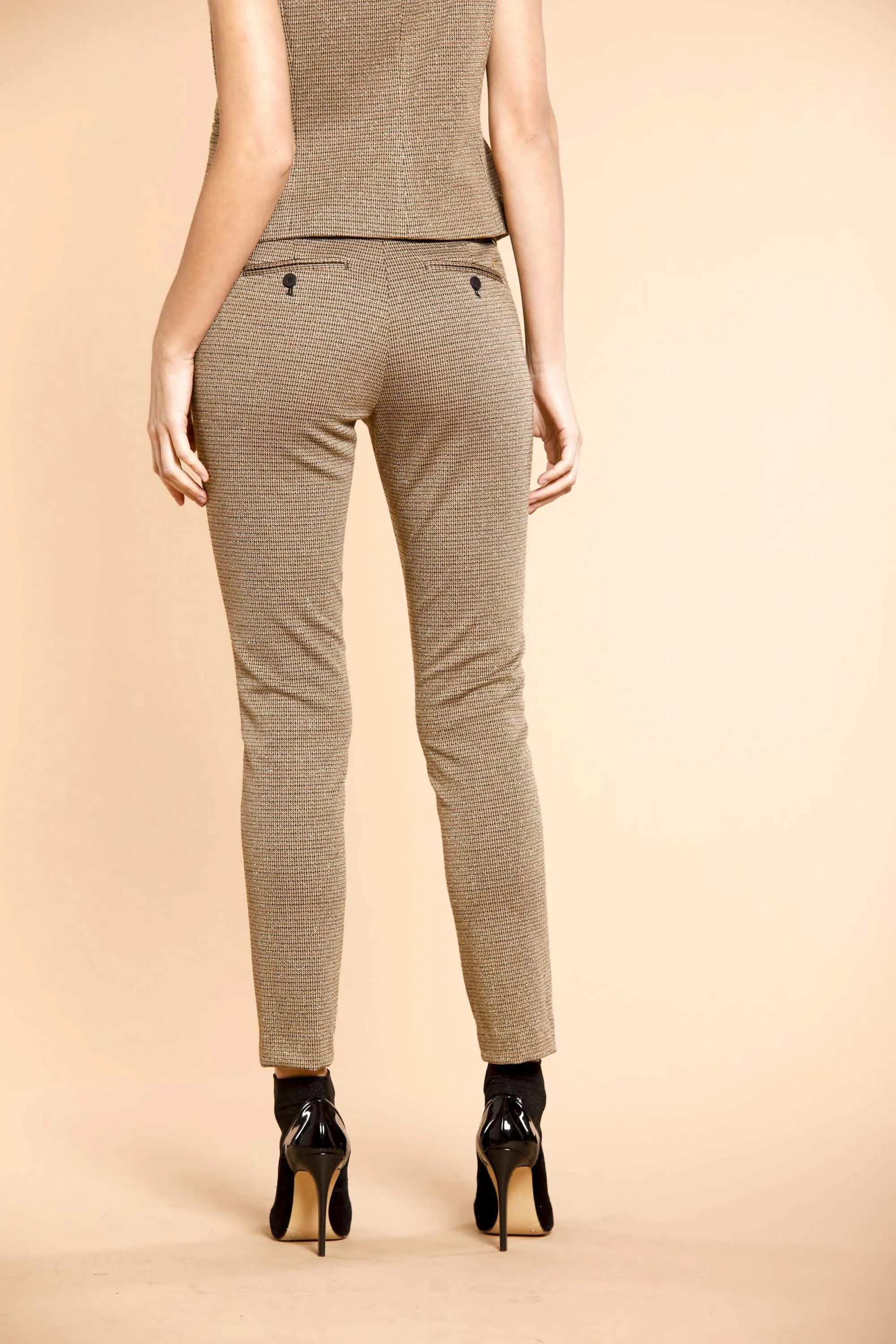 New York Slim woman lurex jersey chino pants sold by Mason's product image thumbnail 3