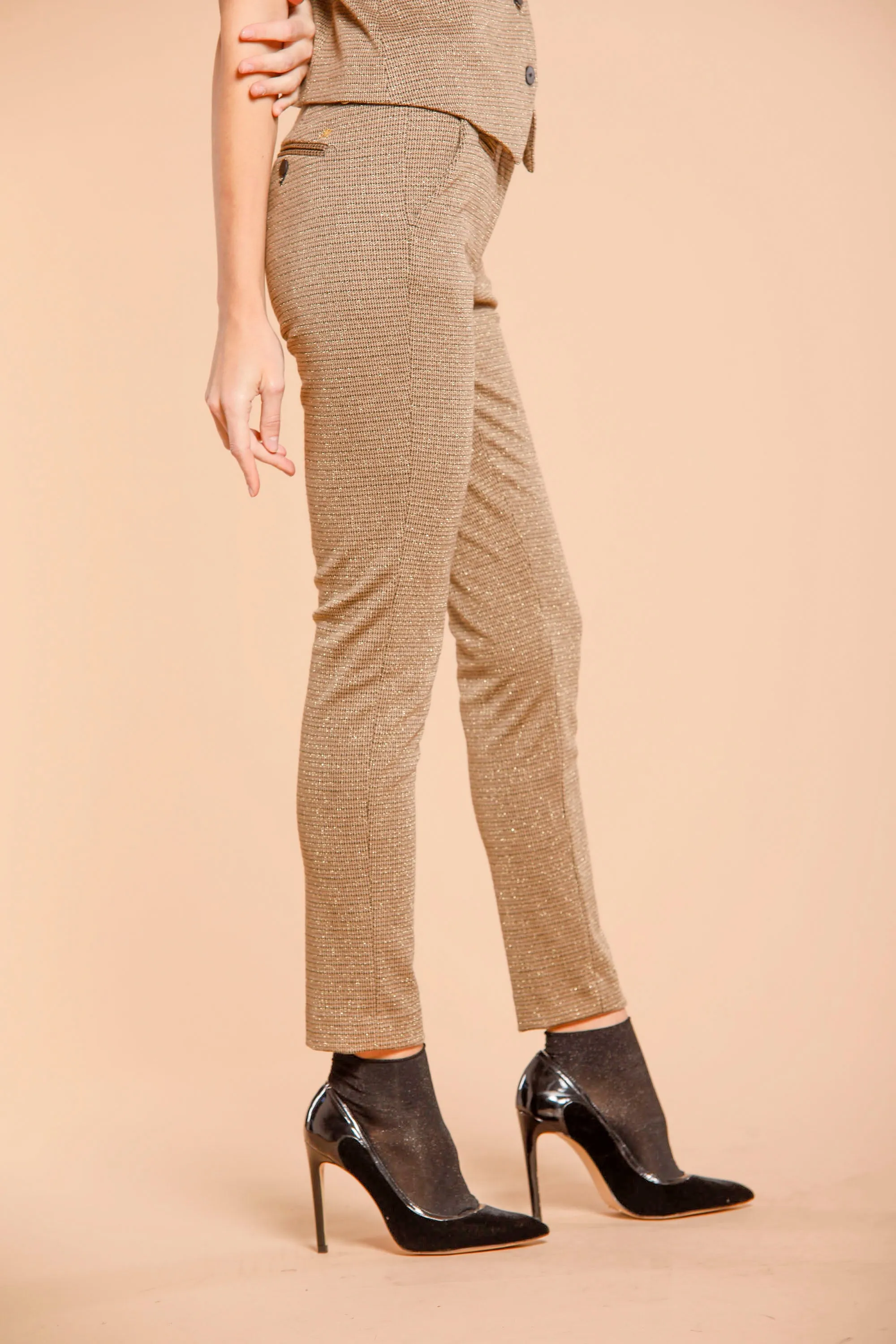 New York Slim woman lurex jersey chino pants sold by Mason's product image thumbnail 4