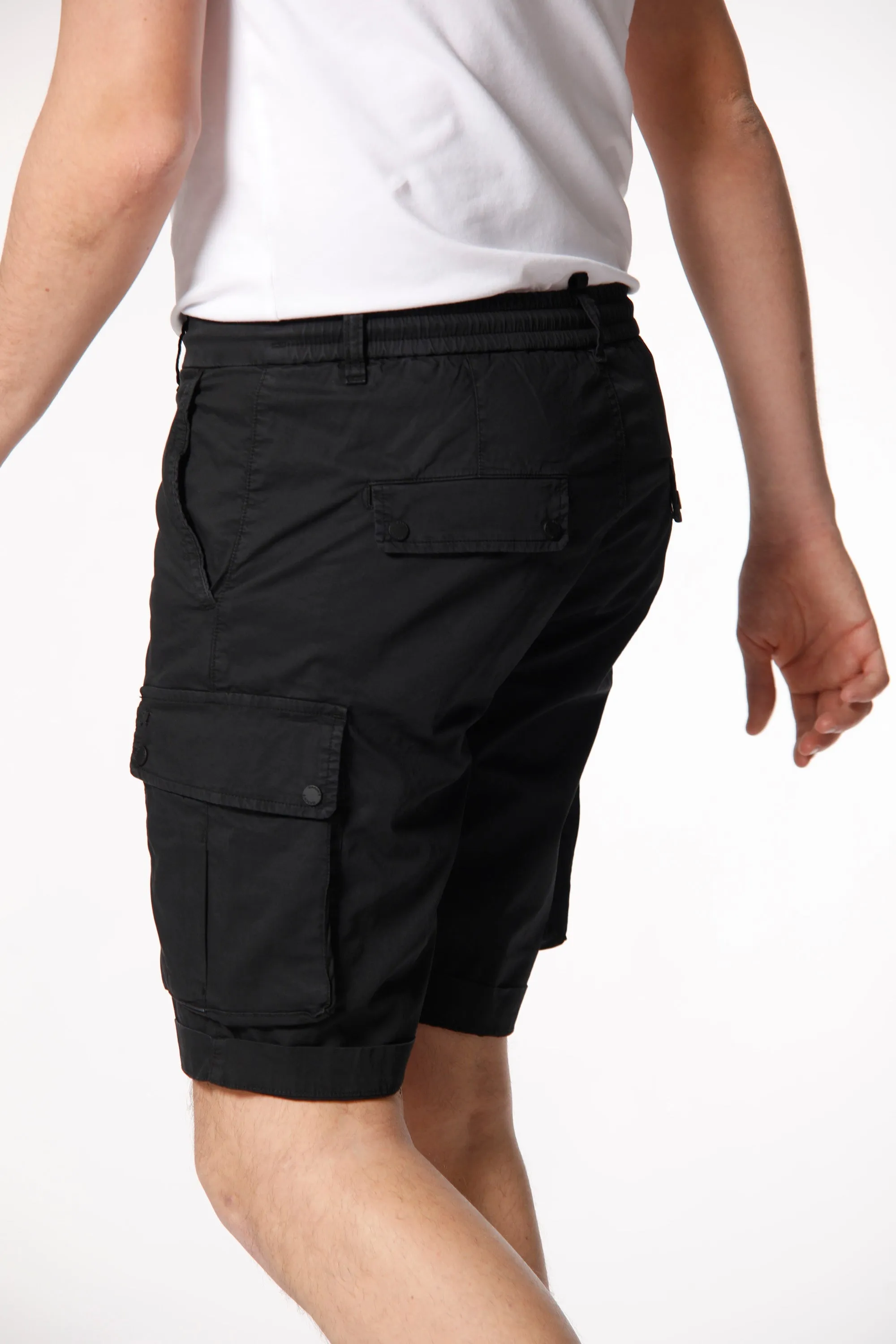 Chile Athleisure man cargo bermuda in stretch gabardine regular sold by Mason's product image thumbnail 5