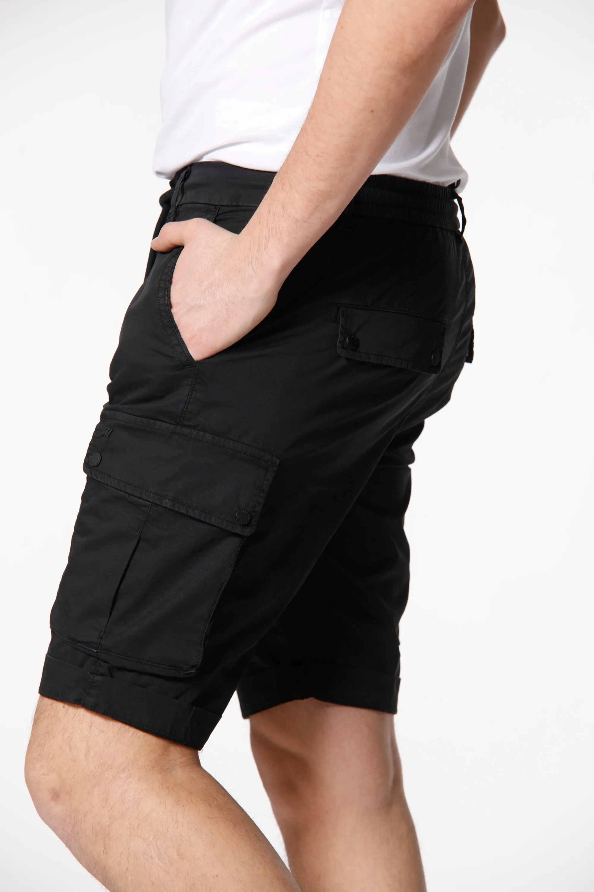 Chile Athleisure man cargo bermuda in stretch gabardine regular sold by Mason's product image thumbnail 4