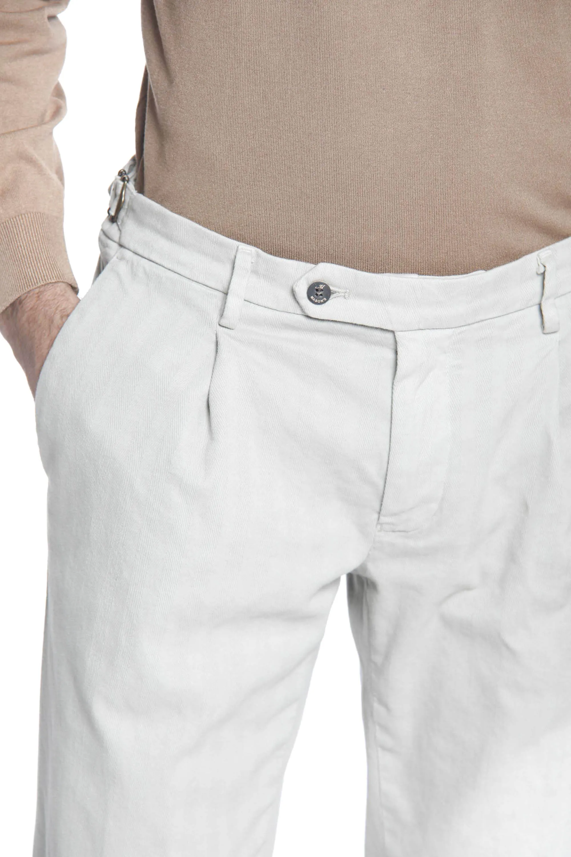 Genova Style man chino pants with resca weave regular sold by Mason's product image thumbnail 3