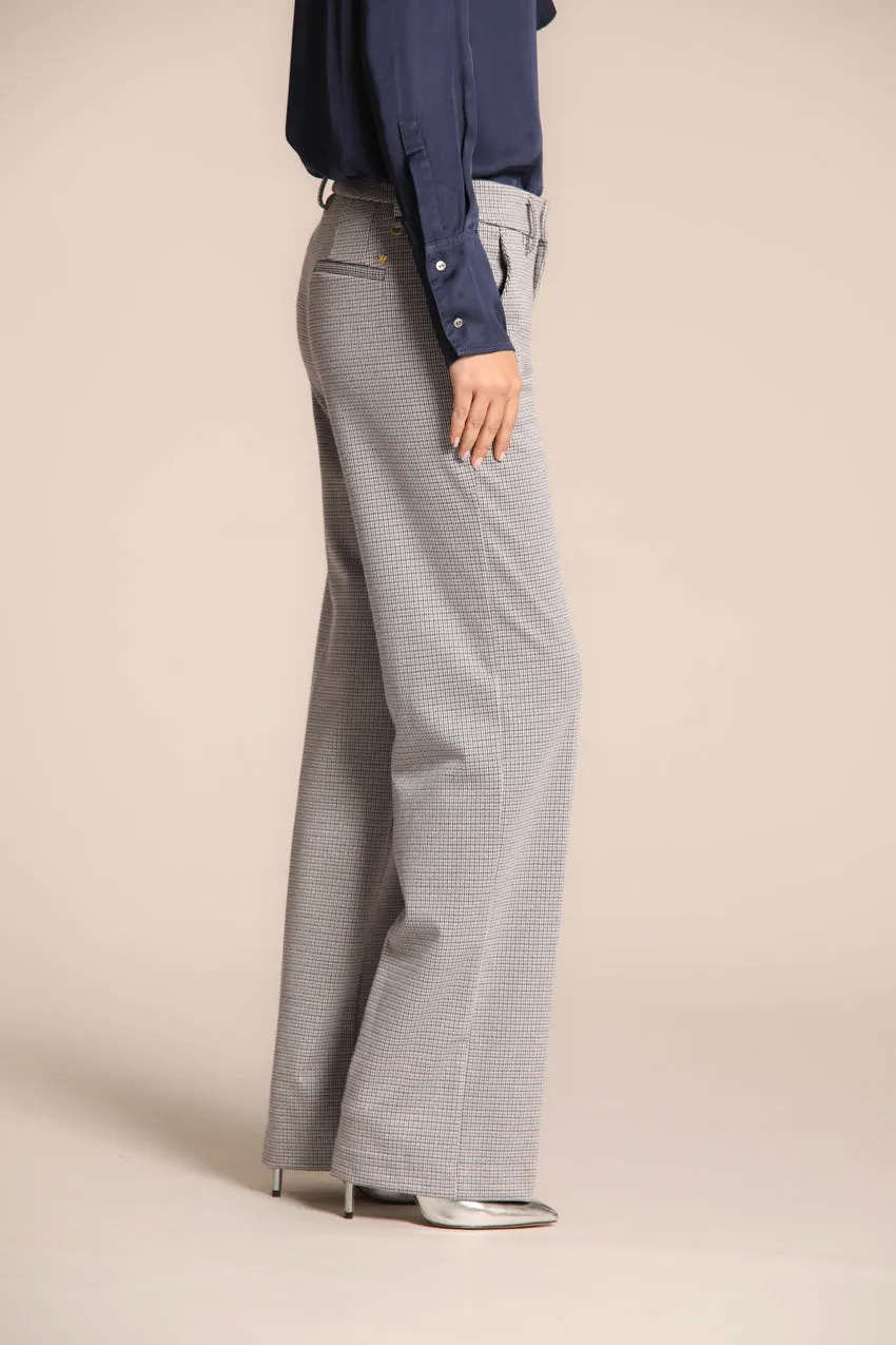 New York Straight women's chino pants in jersey with micro lurex pattern straight fit sold by Mason's product image thumbnail 3