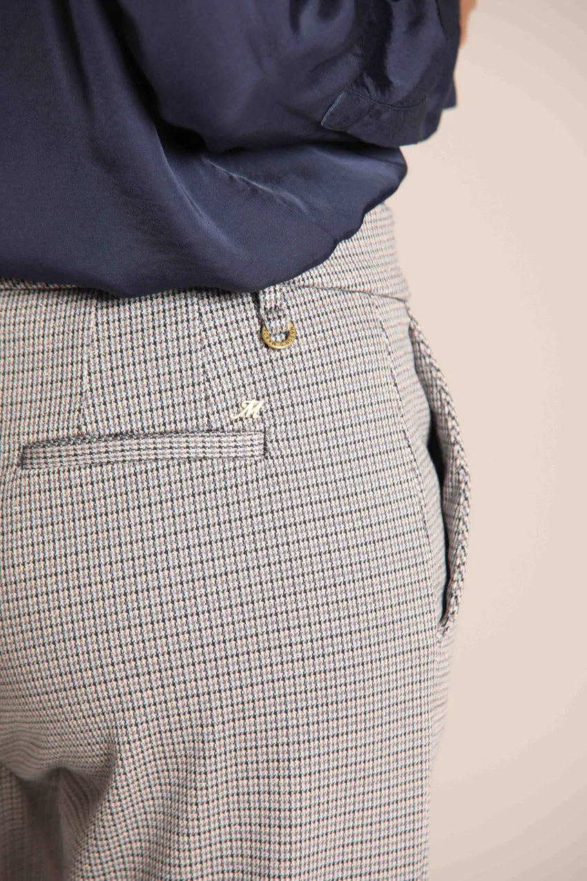 New York Straight women's chino pants in jersey with micro lurex pattern straight fit sold by Mason's product image thumbnail 4