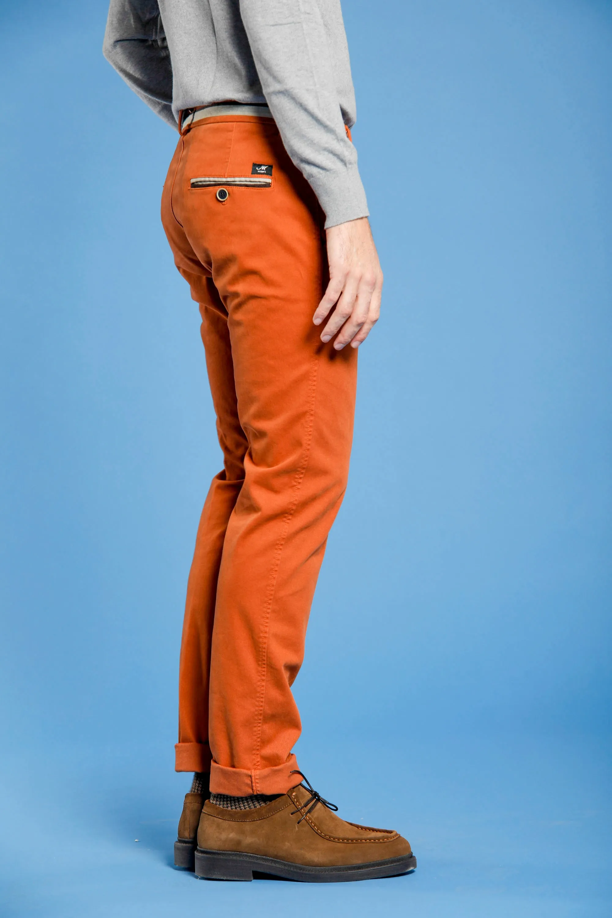 Torino Winter man chino pants in gabardine and modal stretch slim sold by Mason's product image thumbnail 2