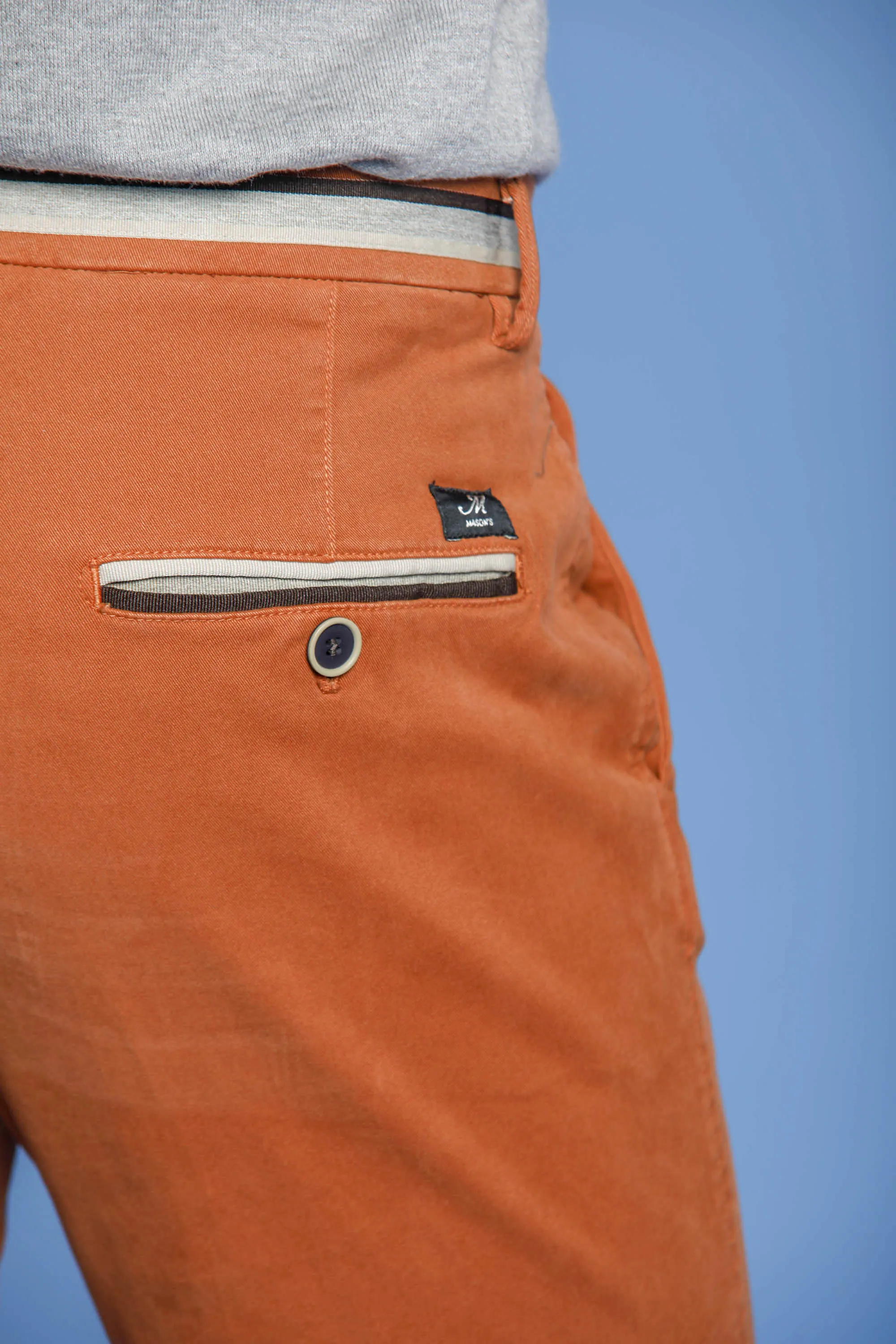 Torino Winter man chino pants in gabardine and modal stretch slim sold by Mason's product image thumbnail 4