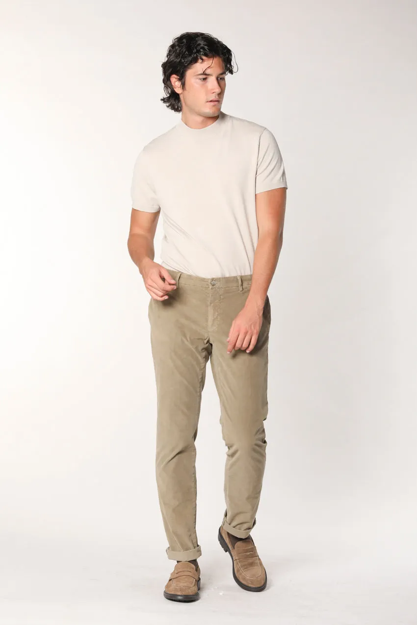 New York Essential man milleraies striped velour chino pants regular sold by Mason's