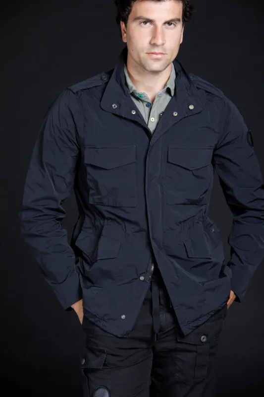 Field Mason's man field jacket in stretch nylon with Logo edition patch sold by Mason's