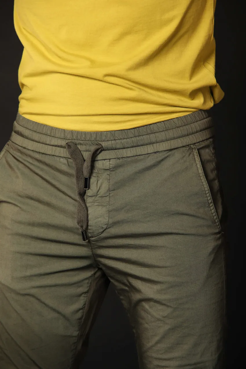 John men's chino pants in cotton and nylon logo edition carrot fit ① sold by Mason's product image thumbnail 3