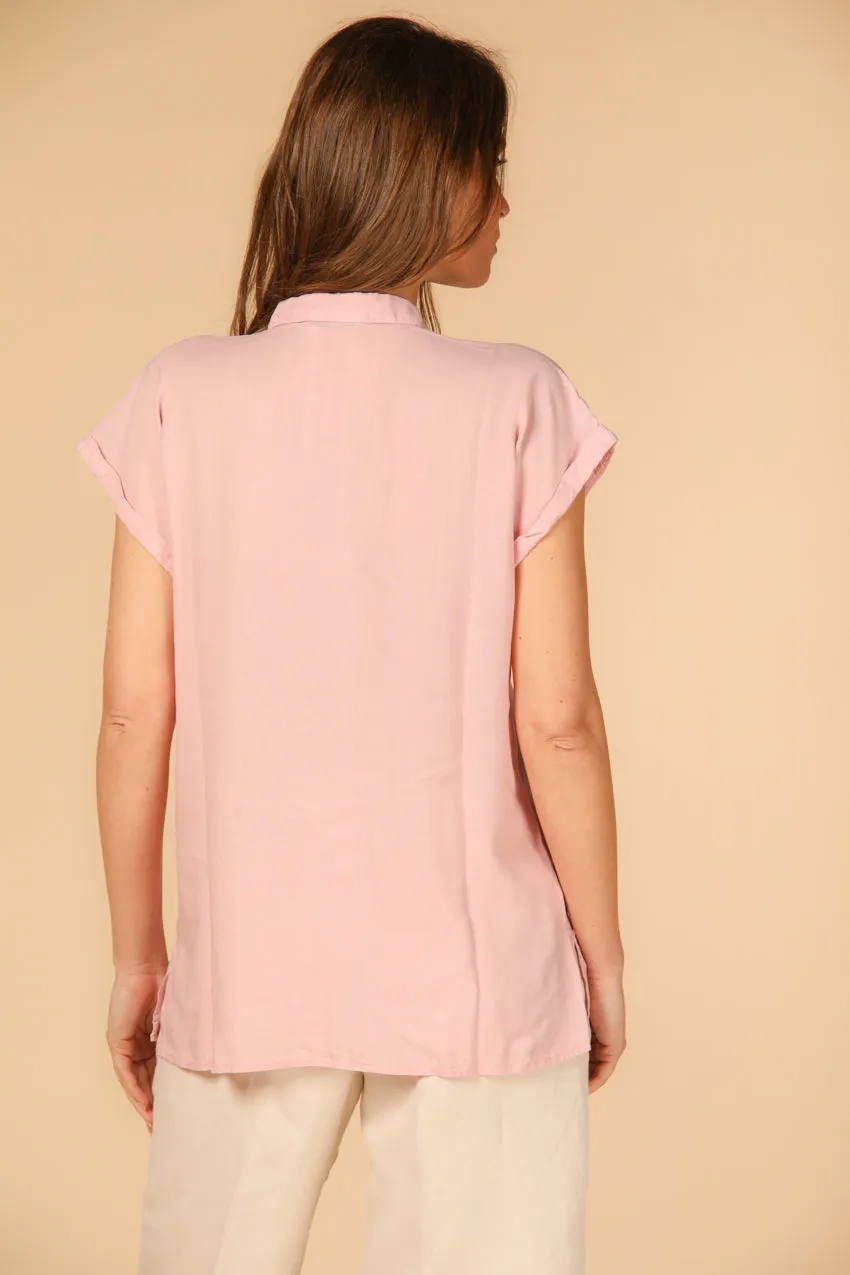 Casta woman's short sleeve shirt in tencel sold by Mason's product image thumbnail 4