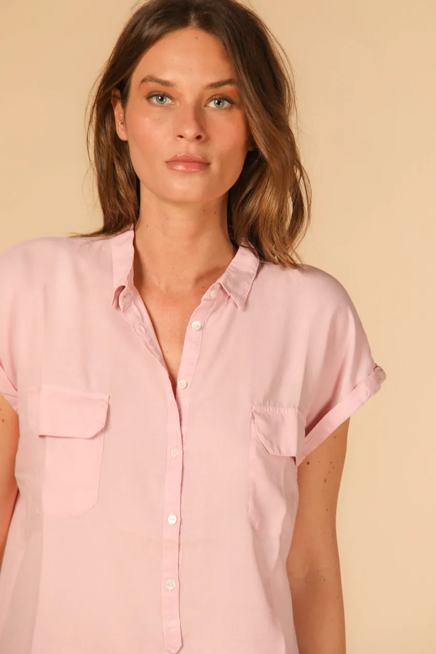 Casta woman's short sleeve shirt in tencel sold by Mason's product image thumbnail 3