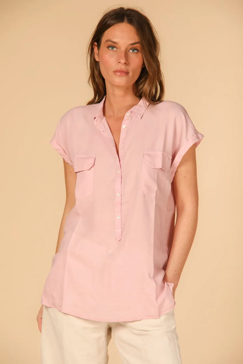 Casta woman's short sleeve shirt in tencel sold by Mason's
