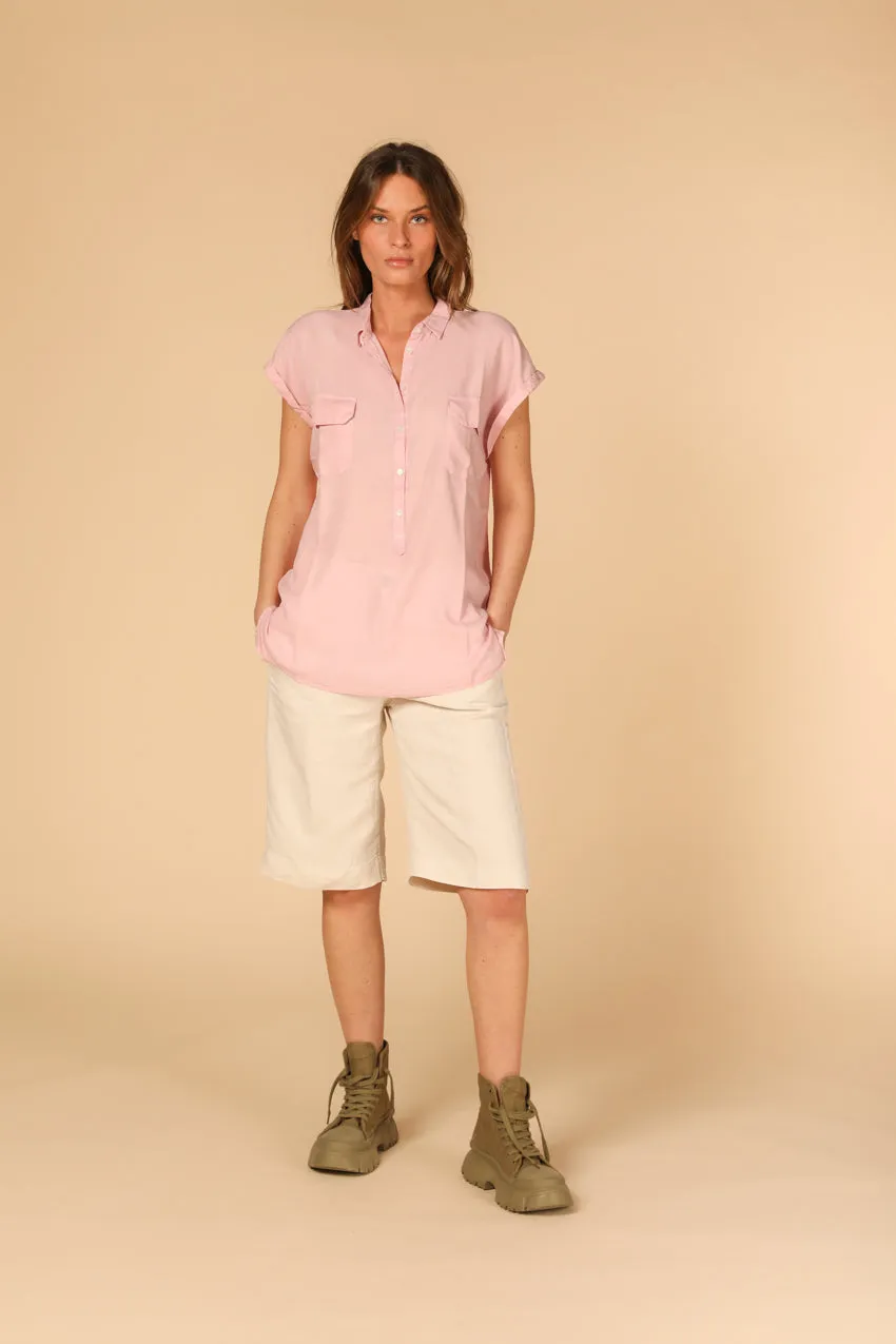 Casta woman's short sleeve shirt in tencel sold by Mason's product image thumbnail 2