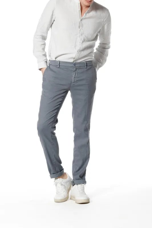 New York man chino pants in linen and cotton regular sold by Mason's