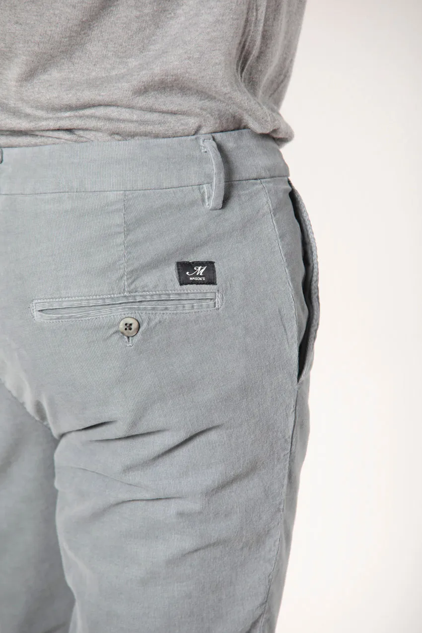 Torino Style man chino pants in velvet 1500 stripes slim ① sold by Mason's product image thumbnail 2