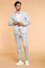 Milano Style man chino pants in cotton and tencel with micro pattern extra slim sold by Mason's