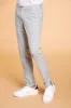 Milano Style man chino pants in cotton and tencel with micro pattern extra slim sold by Mason's