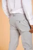 Milano Style man chino pants in cotton and tencel with micro pattern extra slim sold by Mason's