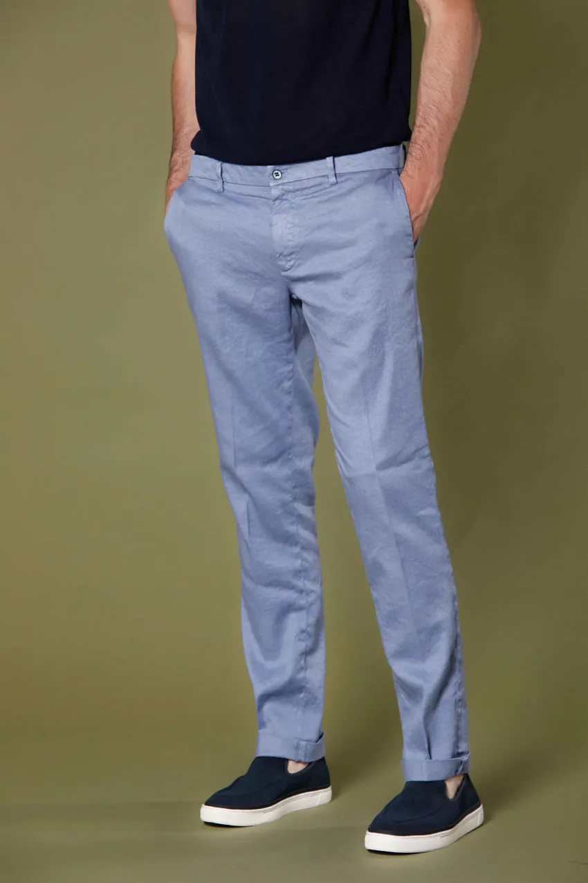 New York men's chino pants in cotton and linen regular sold by Mason's product image thumbnail 5
