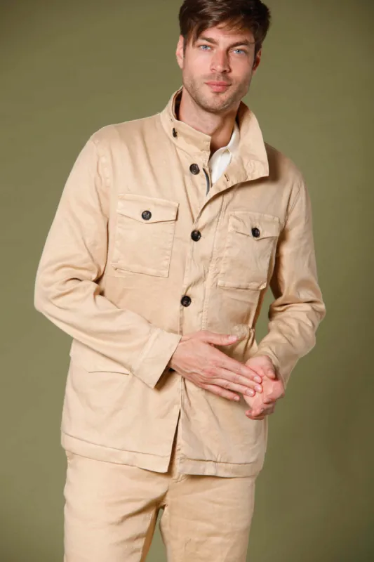 City Field men's jacket in twill with large pockets and coulisse regular sold by Mason's