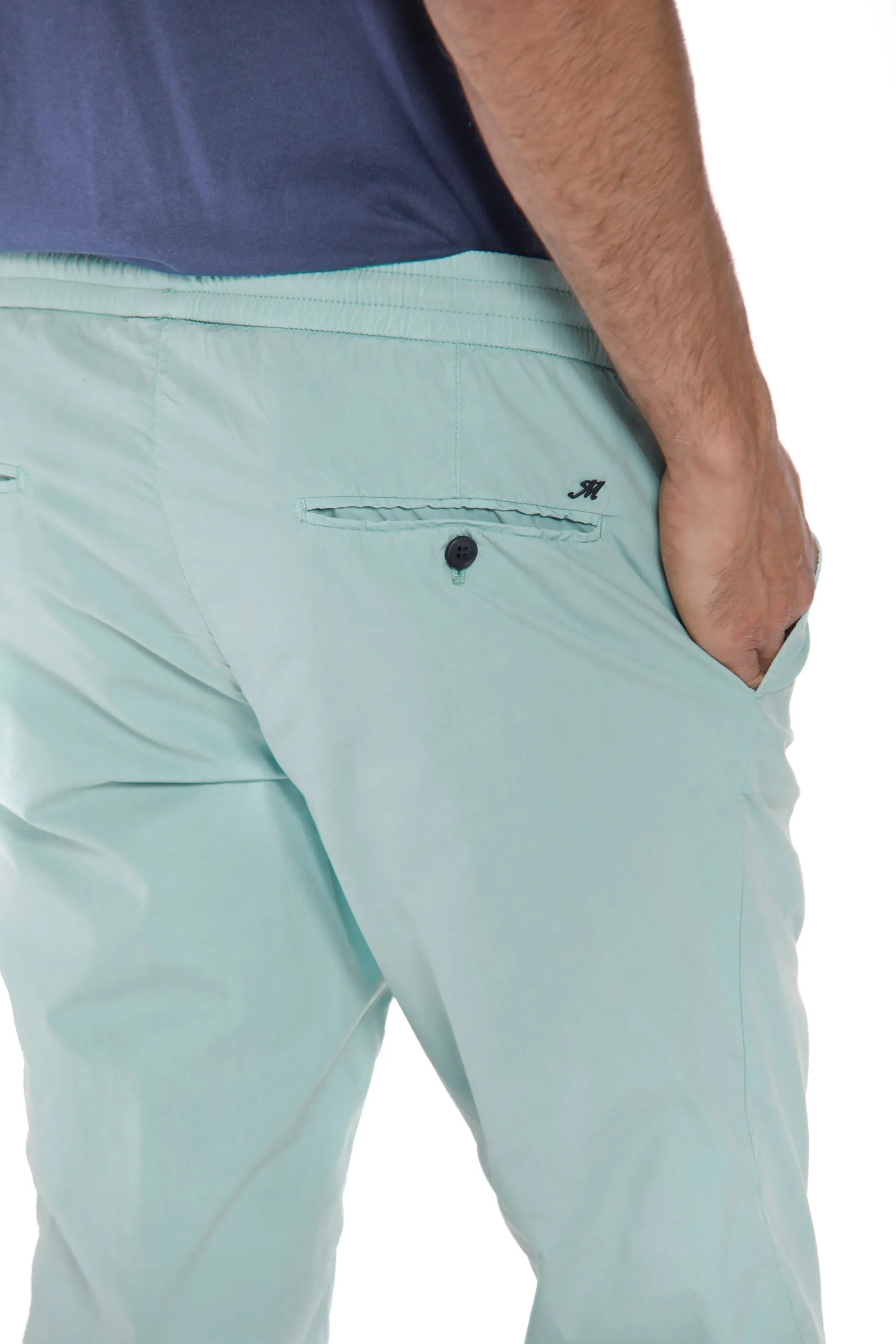 New York man chino jogger pants in tencel and cotton regular sold by Mason's product image thumbnail 4