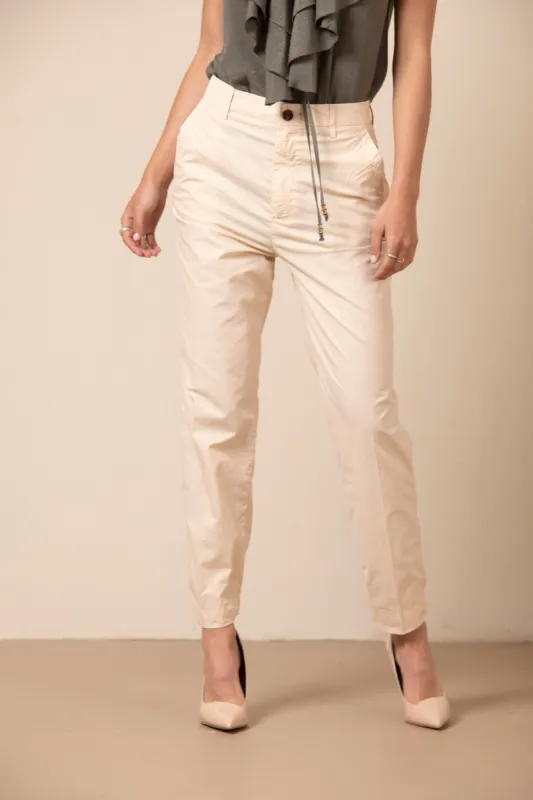 Birkin Chino woman chino pants in parachute canvas curvy sold by Mason's
