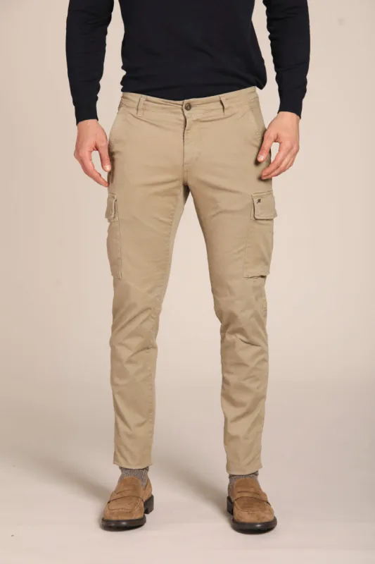 Chile men's cargo pants in gabardine extra slim fit ① sold by Mason's