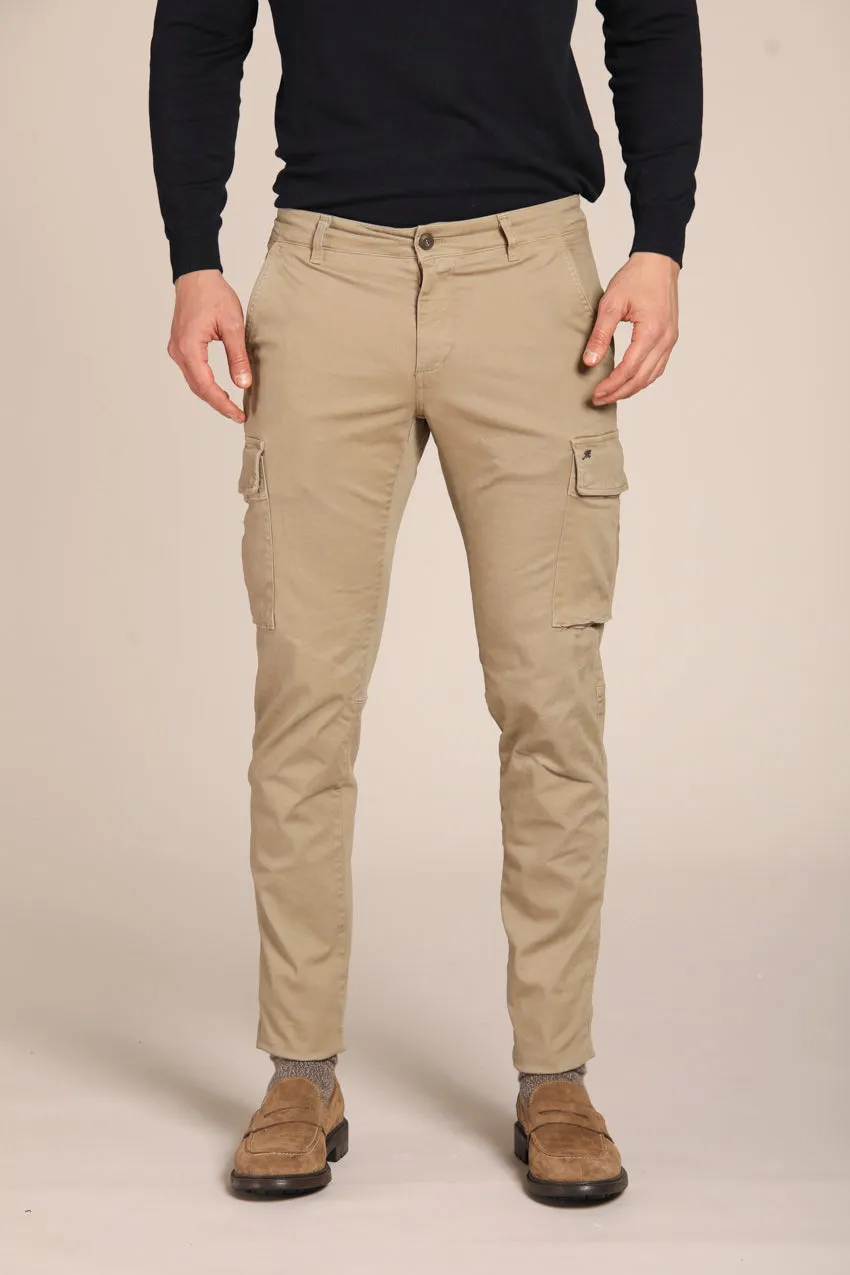 Chile men's cargo pants in gabardine extra slim fit ① sold by Mason's