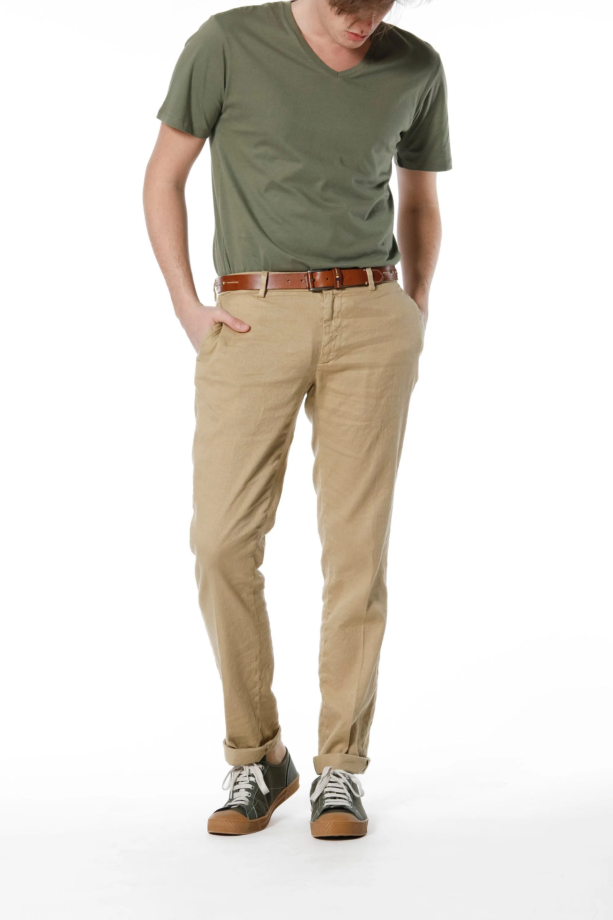 New York man chino pants in linen and cotton regular sold by Mason's product image thumbnail 5