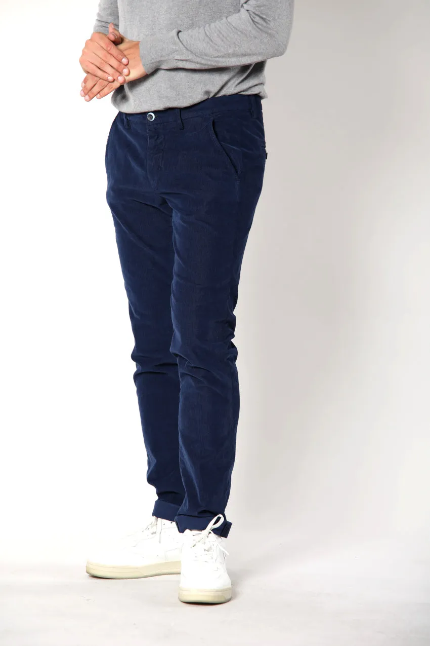 Torino Style man chino pants in velvet 1500 stripes slim ① sold by Mason's product image thumbnail 3