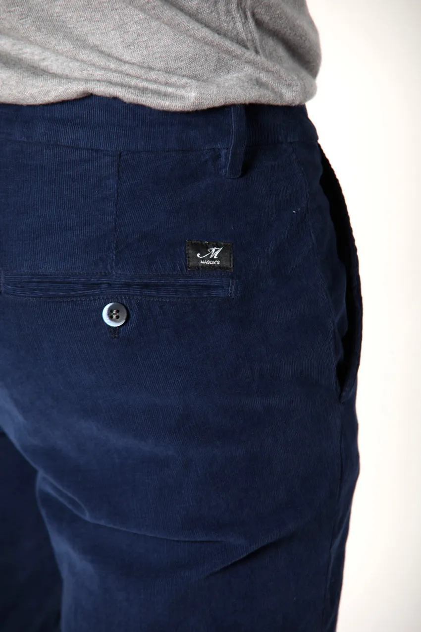 Torino Style man chino pants in velvet 1500 stripes slim ① sold by Mason's product image thumbnail 2