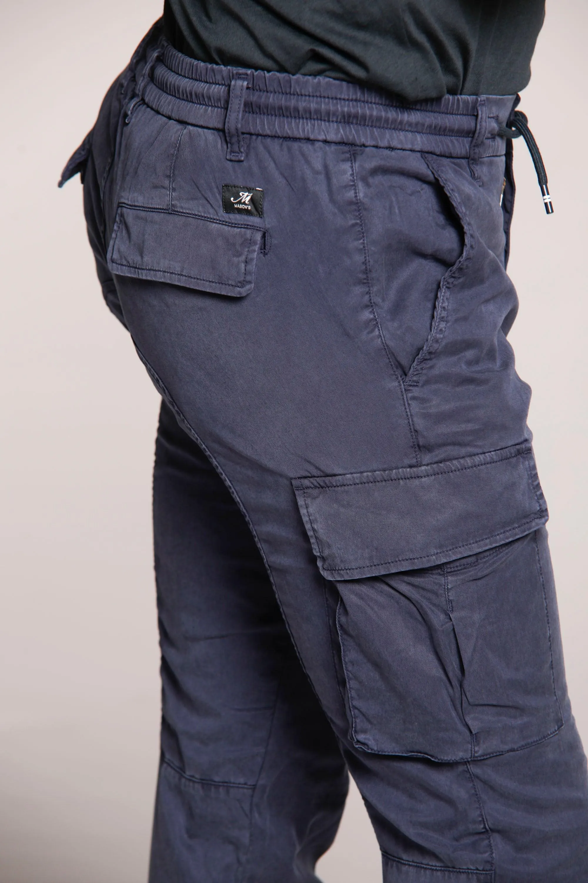 Chile Elax men's cargo pants in twill with coulisse extra slim sold by Mason's product image thumbnail 4