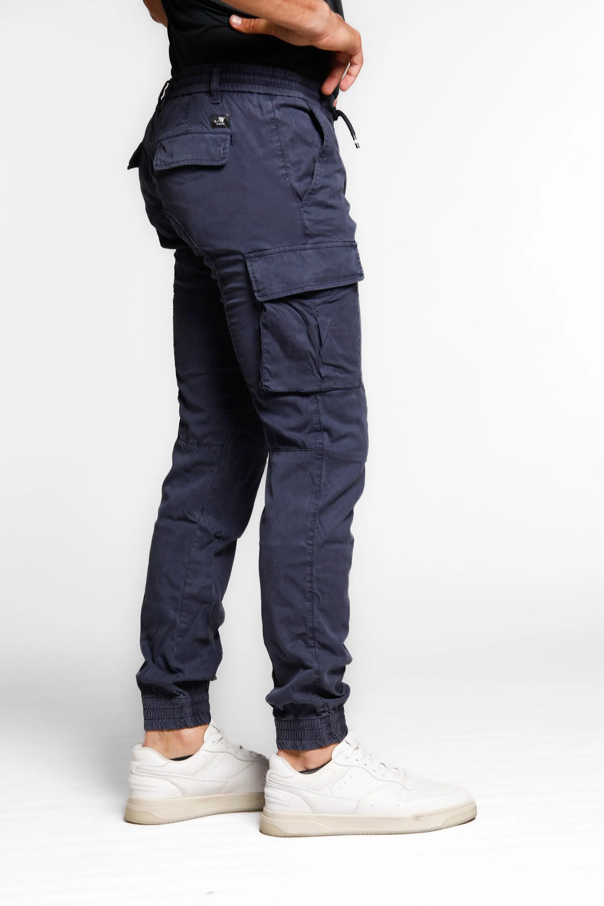 Chile Elax men's cargo pants in twill with coulisse extra slim sold by Mason's product image thumbnail 3