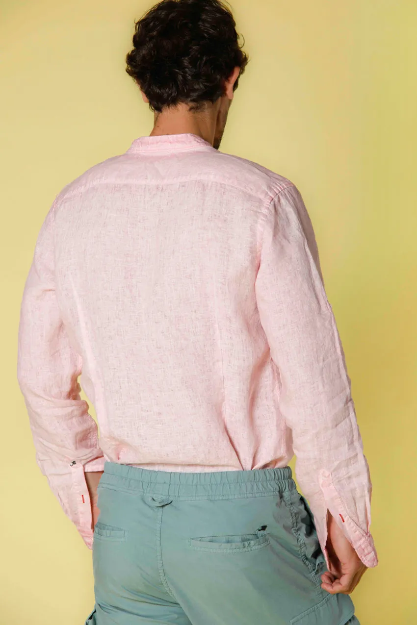 Porto men's long sleeve shirt in linen regular sold by Mason's product image thumbnail 4