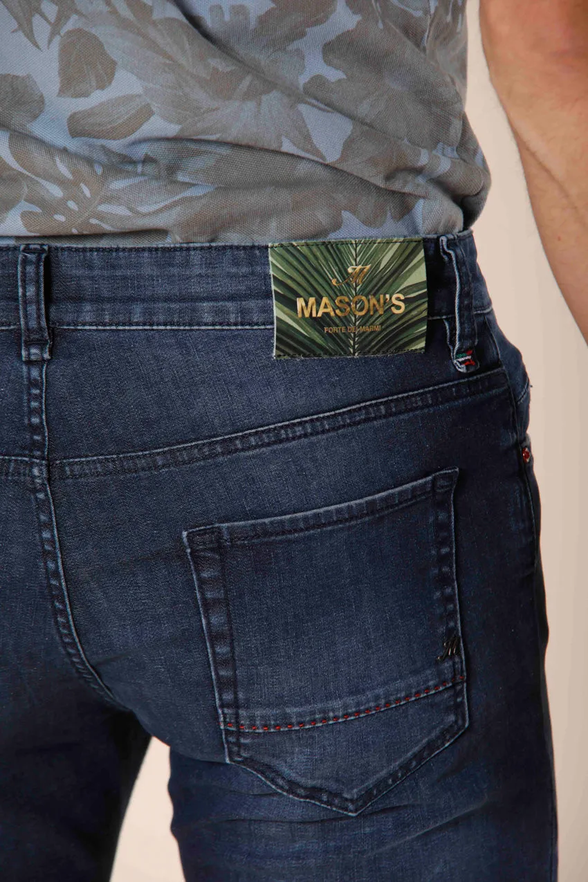 Harris 5 pockets men's pants in stretch denim with camouflage pattern slim sold by Mason's product image thumbnail 3